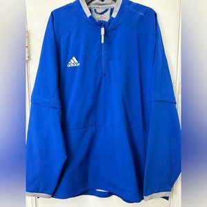 Royal Blue Adidas Fielder’s Choice Baseball Jacket, Men’s XL